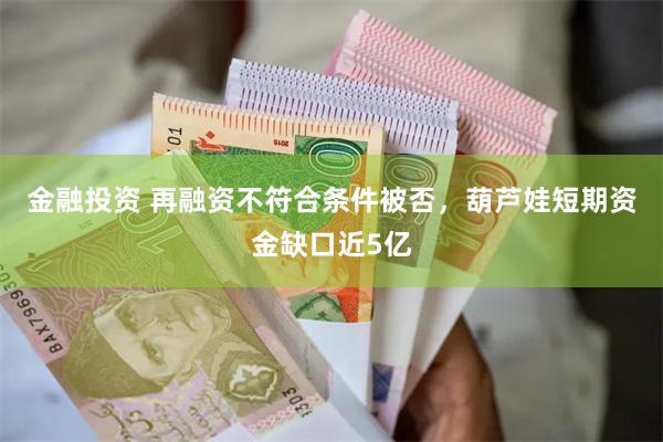 金融投资 再融资不符合条件被否，葫芦娃短期资金缺口近5亿