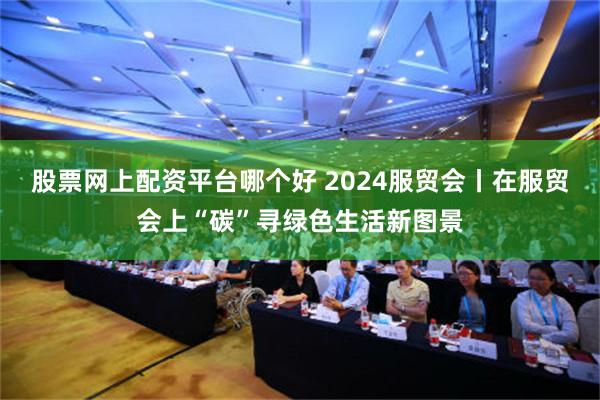 股票网上配资平台哪个好 2024服贸会丨在服贸会上“碳”寻绿色生活新图景