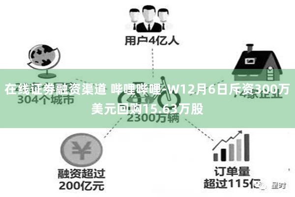 在线证劵融资渠道 哔哩哔哩-W12月6日斥资300万美元回购15.63万股