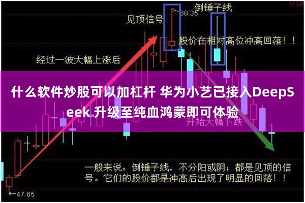 什么软件炒股可以加杠杆 华为小艺已接入DeepSeek 升级至纯血鸿蒙即可体验